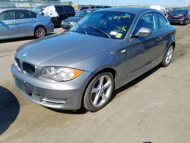 WBAUP9C5XBVF46383 - 2011 BMW 128 I GRAY photo 2