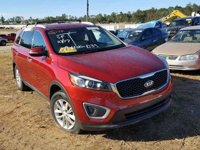 5XYPG4A35HG204910 - 2017 KIA SORENTO LX BURGUNDY photo 1