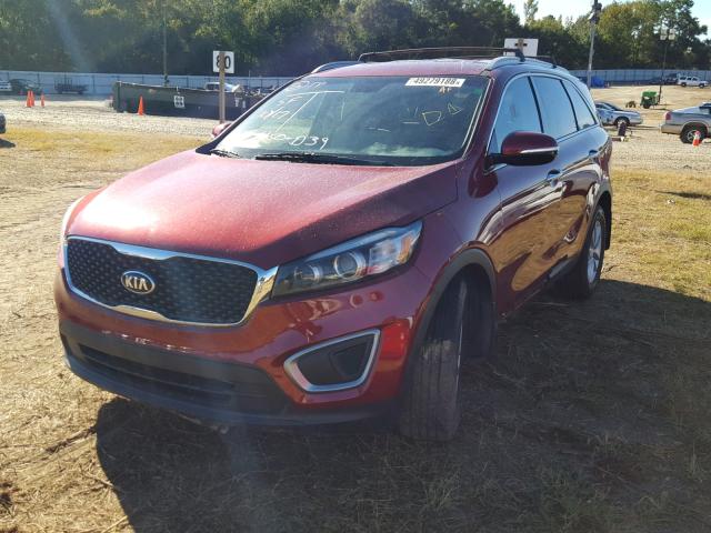 5XYPG4A35HG204910 - 2017 KIA SORENTO LX BURGUNDY photo 2