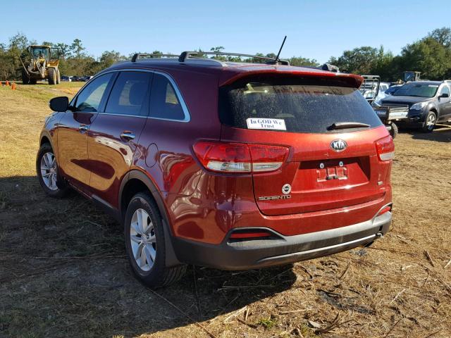 5XYPG4A35HG204910 - 2017 KIA SORENTO LX BURGUNDY photo 3