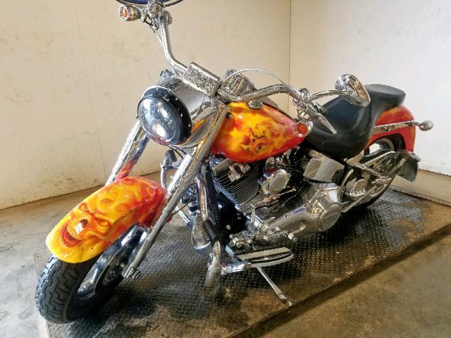 1HD1BXB123Y091001 - 2003 HARLEY-DAVIDSON FLSTFI RED photo 2