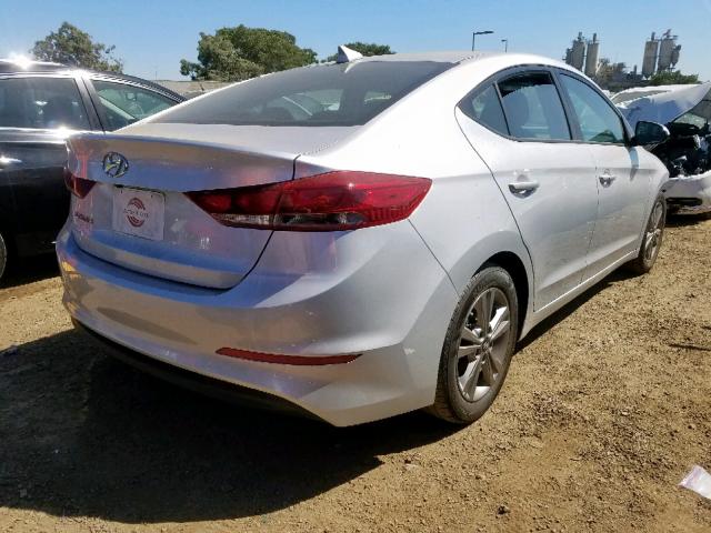 5NPD84LF8HH141592 - 2017 HYUNDAI ELANTRA SE SILVER photo 4