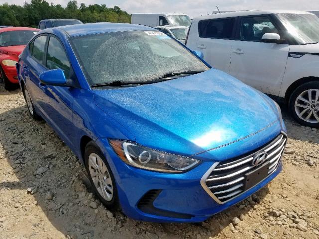 5NPD74LF3HH135797 - 2017 HYUNDAI ELANTRA SE BLUE photo 1