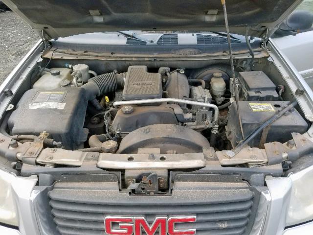 1GKDT13S842404156 - 2004 GMC ENVOY SILVER photo 7