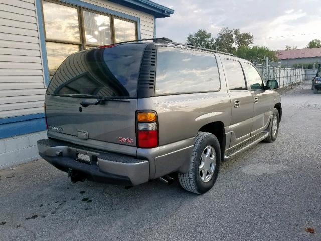 1GKFK66U65J124880 - 2005 GMC YUKON XL D GRAY photo 4