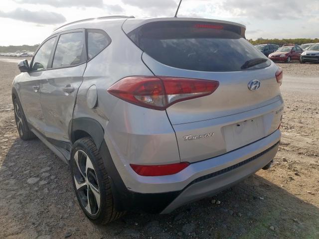 KM8J33A2XHU378100 - 2017 HYUNDAI TUCSON LIM SILVER photo 3