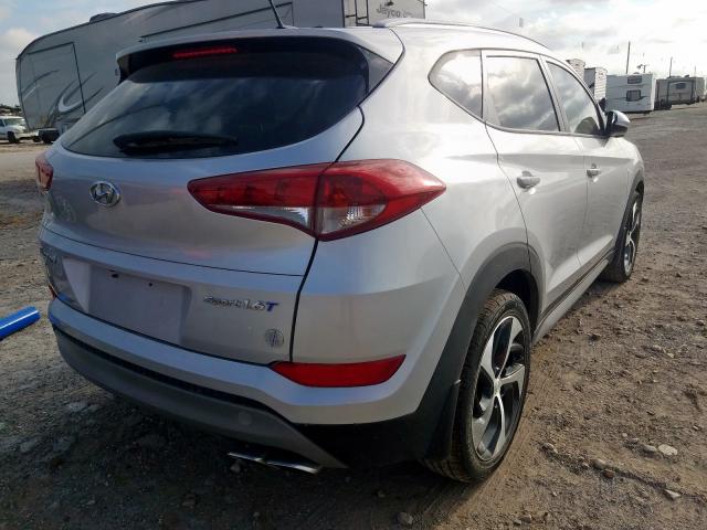 KM8J33A2XHU378100 - 2017 HYUNDAI TUCSON LIM SILVER photo 4