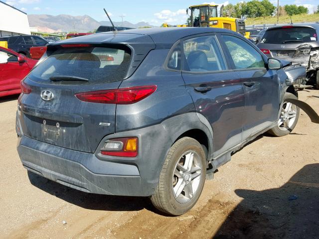 KM8K1CAA6JU094373 - 2018 HYUNDAI KONA SE CHARCOAL photo 4