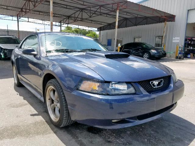 1FAFP42X42F111342 - 2002 FORD MUSTANG GT BLUE photo 1