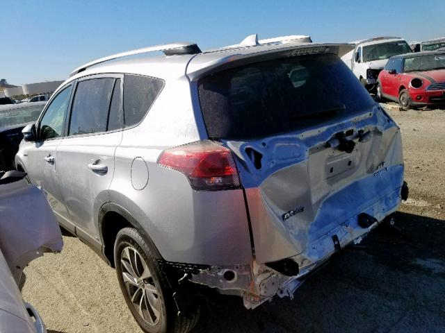 JTMRJREV6GD040034 - 2016 TOYOTA RAV4 HV XL SILVER photo 3