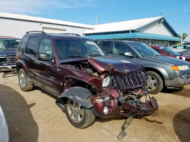 1J4GL58K74W265598 - 2004 JEEP LIBERTY LI PURPLE photo 1