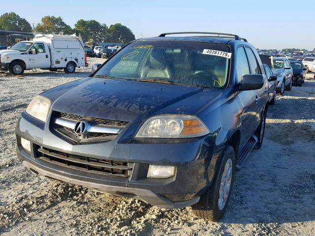 2HNYD18734H544423 - 2004 ACURA MDX TOURIN BLUE photo 2