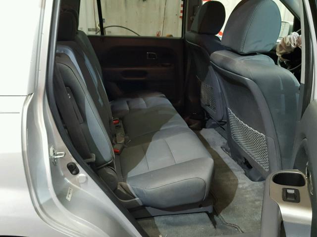 5FNYF18248B052158 - 2008 HONDA PILOT VP SILVER photo 6