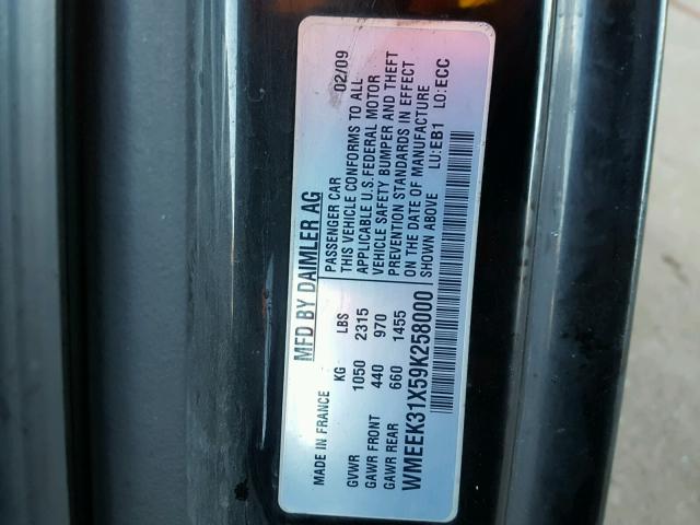 WMEEK31X59K258000 - 2009 SMART FORTWO PAS 黑色 照片 10