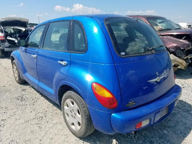 3C4FY48B25T557017 - 2005 CHRYSLER PT CRUISER BLUE photo 3