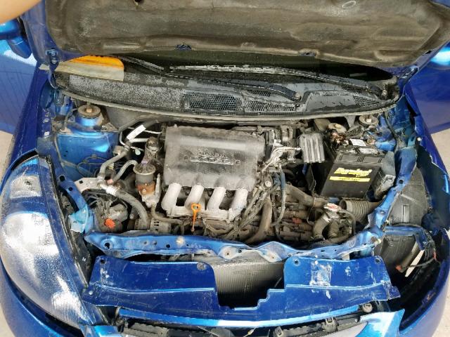 JHMGD38658S011491 - 2008 HONDA FIT SPORT BLUE photo 7