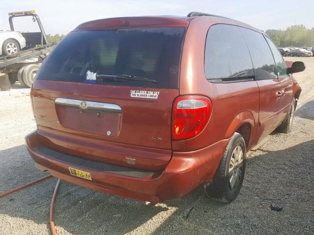 2A4GP44R17R190122 - 2007 CHRYSLER TOWN & COU BURGUNDY photo 4