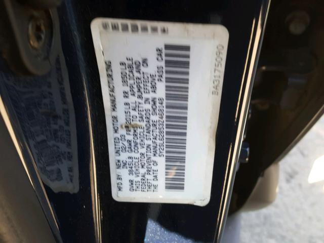 5Y2SL62853Z468148 - 2003 PONTIAC VIBE BLUE photo 10