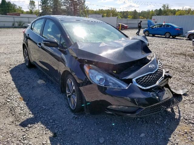 KNAFZ4A84E5137719 - 2014 KIA FORTE EX BLACK photo 1