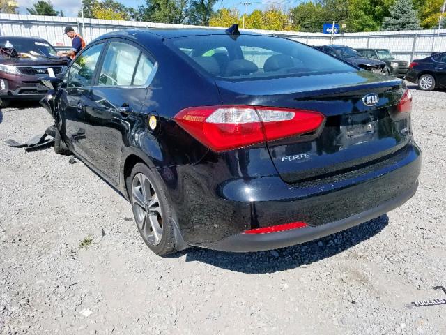 KNAFZ4A84E5137719 - 2014 KIA FORTE EX BLACK photo 3