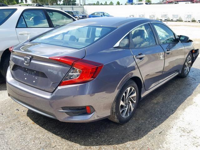 19XFC2F74GE072483 - 2016 HONDA CIVIC EX GRAY photo 4