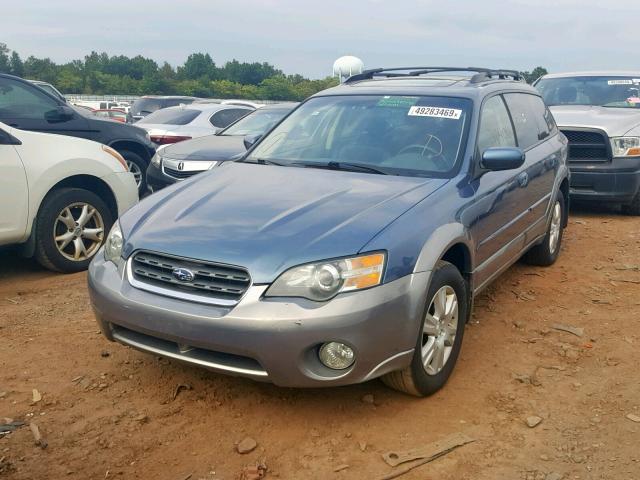 4S4BP62C257327377 - 2005 SUBARU LEGACY OUT BLUE photo 2