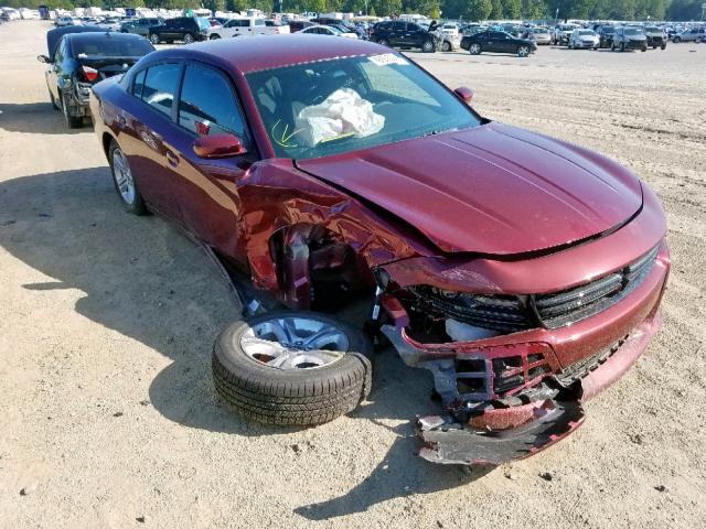 2C3CDXBG0KH653645 - 2019 DODGE CHARGER SX BURGUNDY photo 1