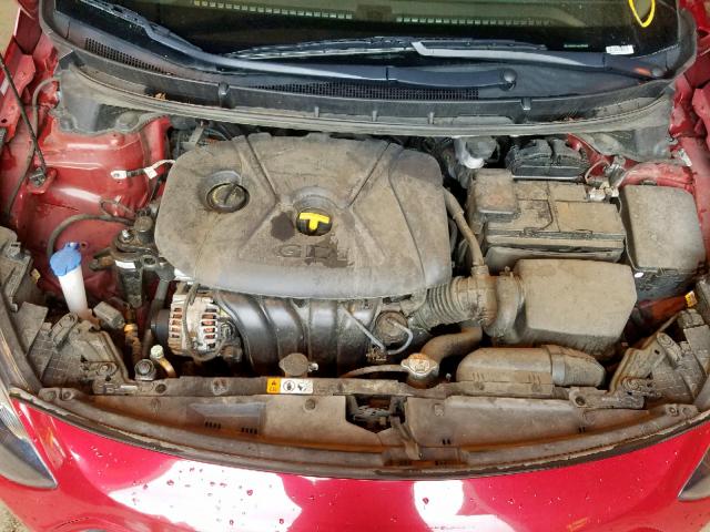 KMHD35LH4HU378670 - 2017 HYUNDAI ELANTRA GT RED photo 7