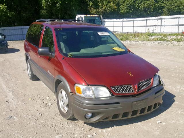 1GMDU03E83D296052 - 2003 PONTIAC MONTANA RED photo 1