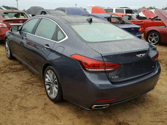 KMHGN4JE7HU166923 - 2017 GENESIS G80 BASE BLUE photo 3