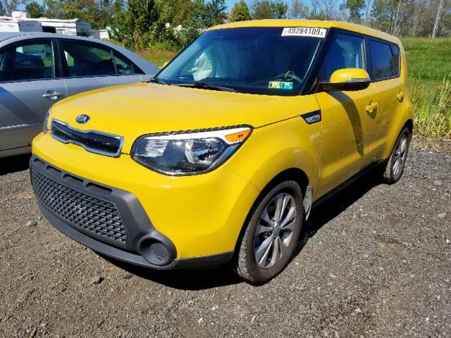 KNDJP3A59E7082448 - 2014 KIA SOUL + YELLOW photo 2