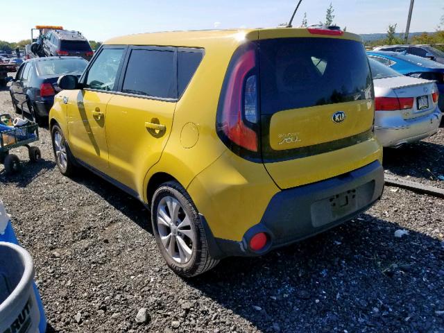 KNDJP3A59E7082448 - 2014 KIA SOUL + YELLOW photo 3