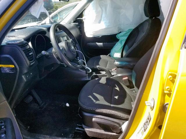 KNDJP3A59E7082448 - 2014 KIA SOUL + YELLOW photo 5