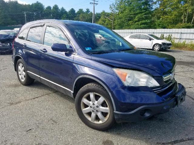 5J6RE48779L046254 - 2009 HONDA CR-V EXL BLUE photo 1