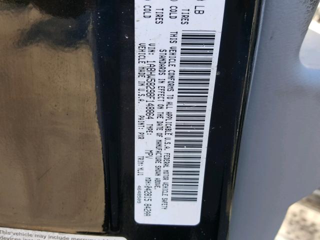 1A8HW58298F148864 - 2008 CHRYSLER ASPEN LIMI BLACK photo 10