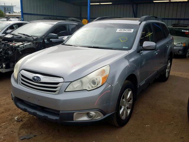 4S4BRDHC1B2355587 - 2011 SUBARU OUTBACK 3. SILVER photo 2