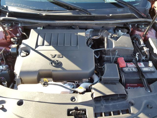 4T1BK1EB9GU221274 - 2016 TOYOTA AVALON XLE MAROON photo 7