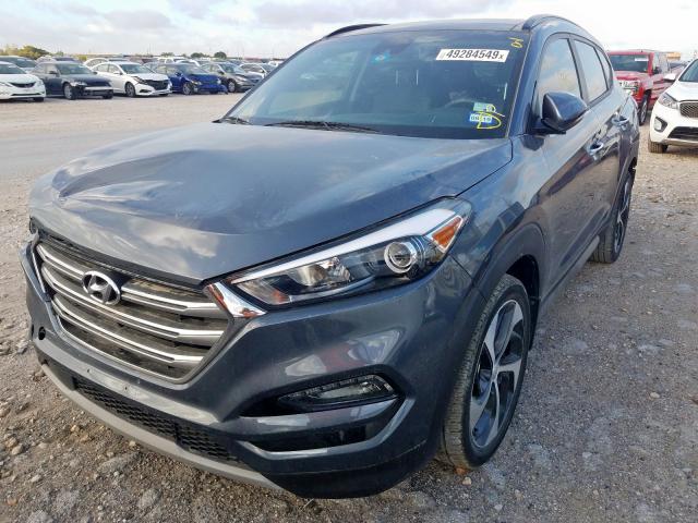 KM8J33A24HU345495 - 2017 HYUNDAI TUCSON LIM GRAY photo 2