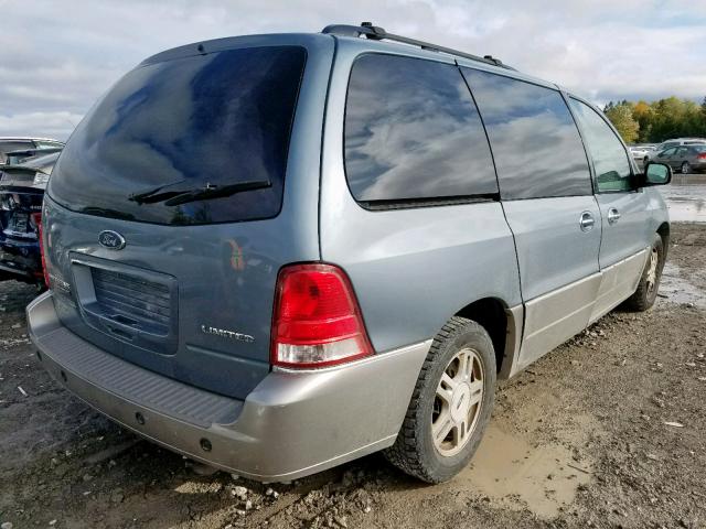 2FMDA58204BB31012 - 2004 FORD FREESTAR L BLUE photo 4