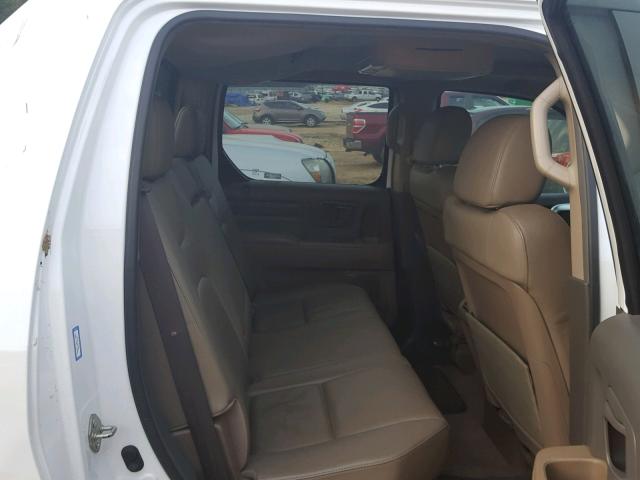 2HJYK16548H511624 - 2008 HONDA RIDGELINE WHITE photo 6