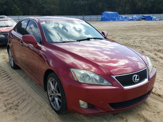 JTHBK262885060256 - 2008 LEXUS IS 250 RED photo 1