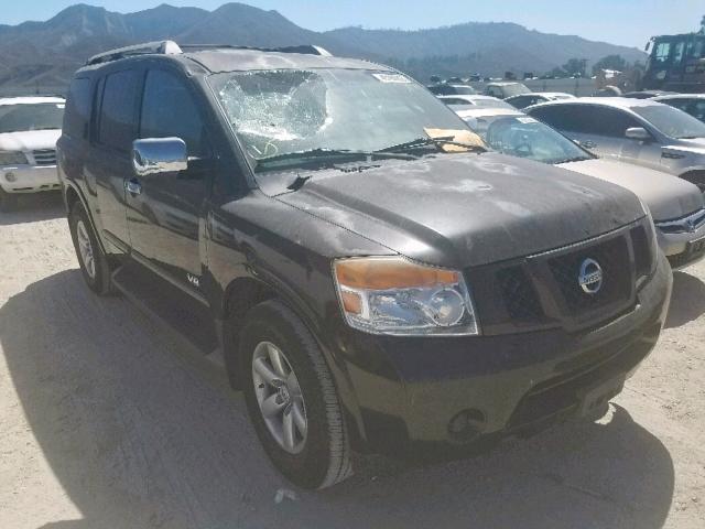 5N1AA08D88N604852 - 2008 NISSAN ARMADA SE BLACK photo 1