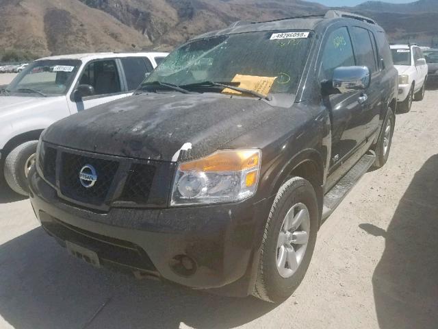 5N1AA08D88N604852 - 2008 NISSAN ARMADA SE BLACK photo 2