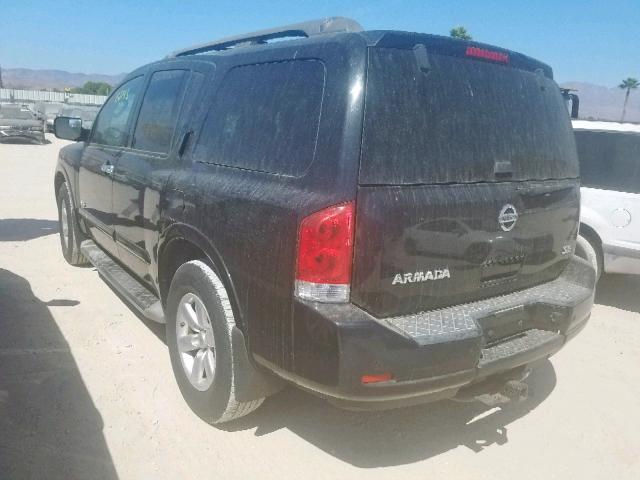 5N1AA08D88N604852 - 2008 NISSAN ARMADA SE BLACK photo 3