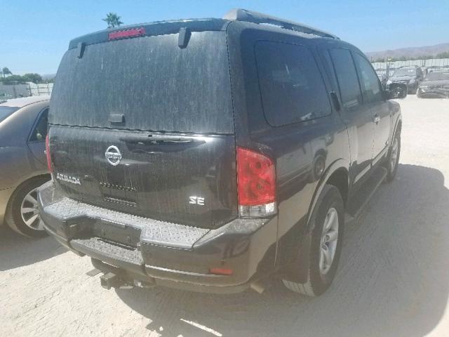 5N1AA08D88N604852 - 2008 NISSAN ARMADA SE BLACK photo 4