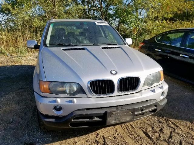 5UXFA53523LV97617 - 2003 BMW X5 3.0I SILVER photo 9