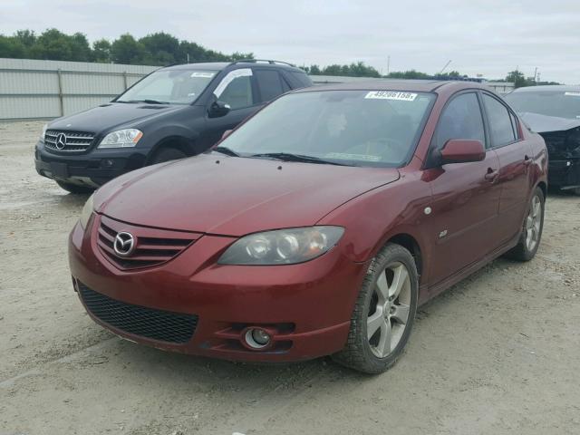 JM1BK323X61537280 - 2006 MAZDA 3 S MAROON photo 2