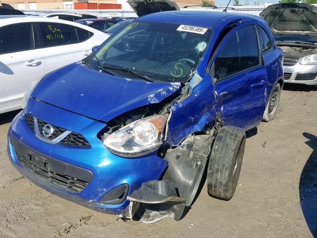 3N1CK3CP9FL221581 - 2015 NISSAN MICRA BLUE photo 2