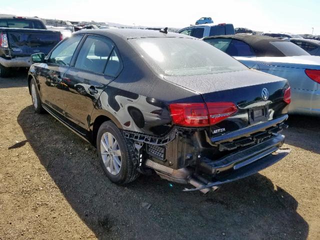 3VW2K7AJ6FM423218 - 2015 VOLKSWAGEN JETTA BASE 黑色 照片 3