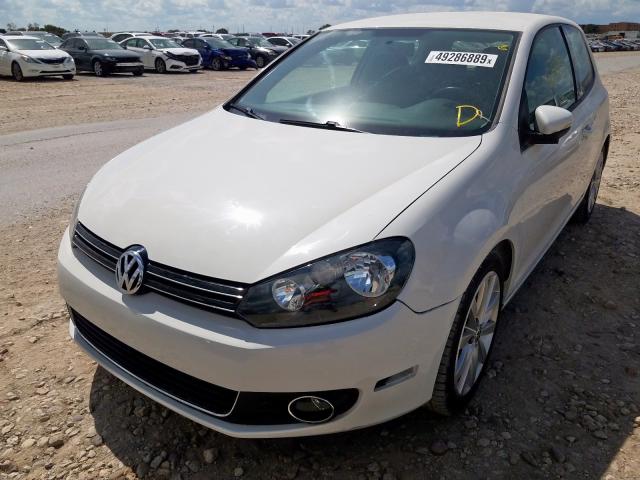 WVWBM7AJXBW148881 - 2011 VOLKSWAGEN GOLF WHITE photo 2